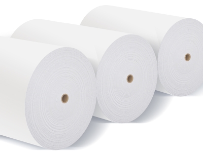 White Glassine Synthetic Self Adhesive Thermal Paper